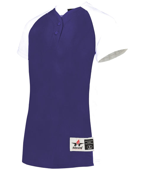 Alleson Girls Two-Button Softball Jersey